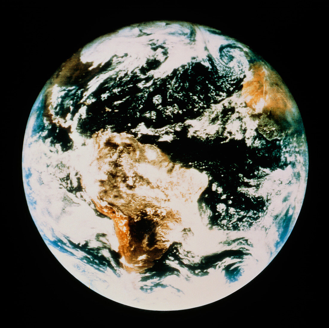 First colour whole Earth photo,ATS-III