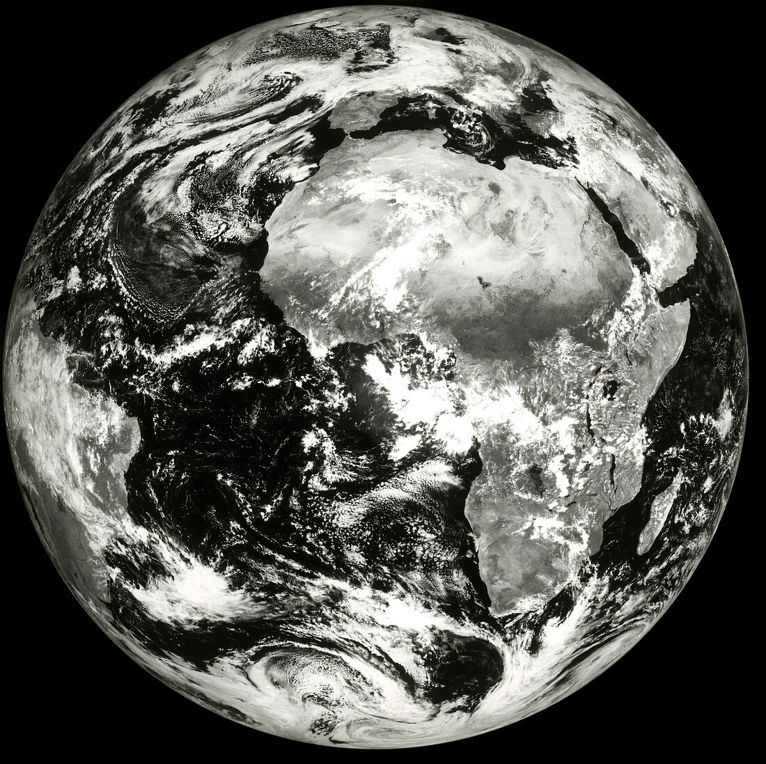 Meteosat image of the whole earth