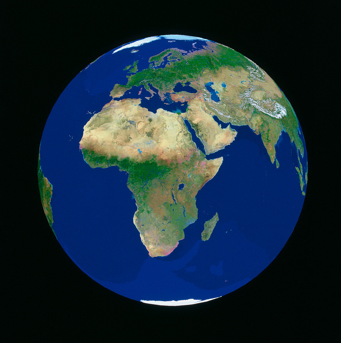 Geosphere view of Europe & Africa