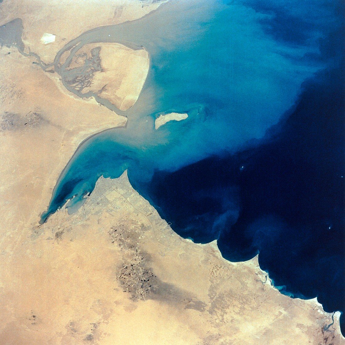 Kuwait seen from space,STS-46