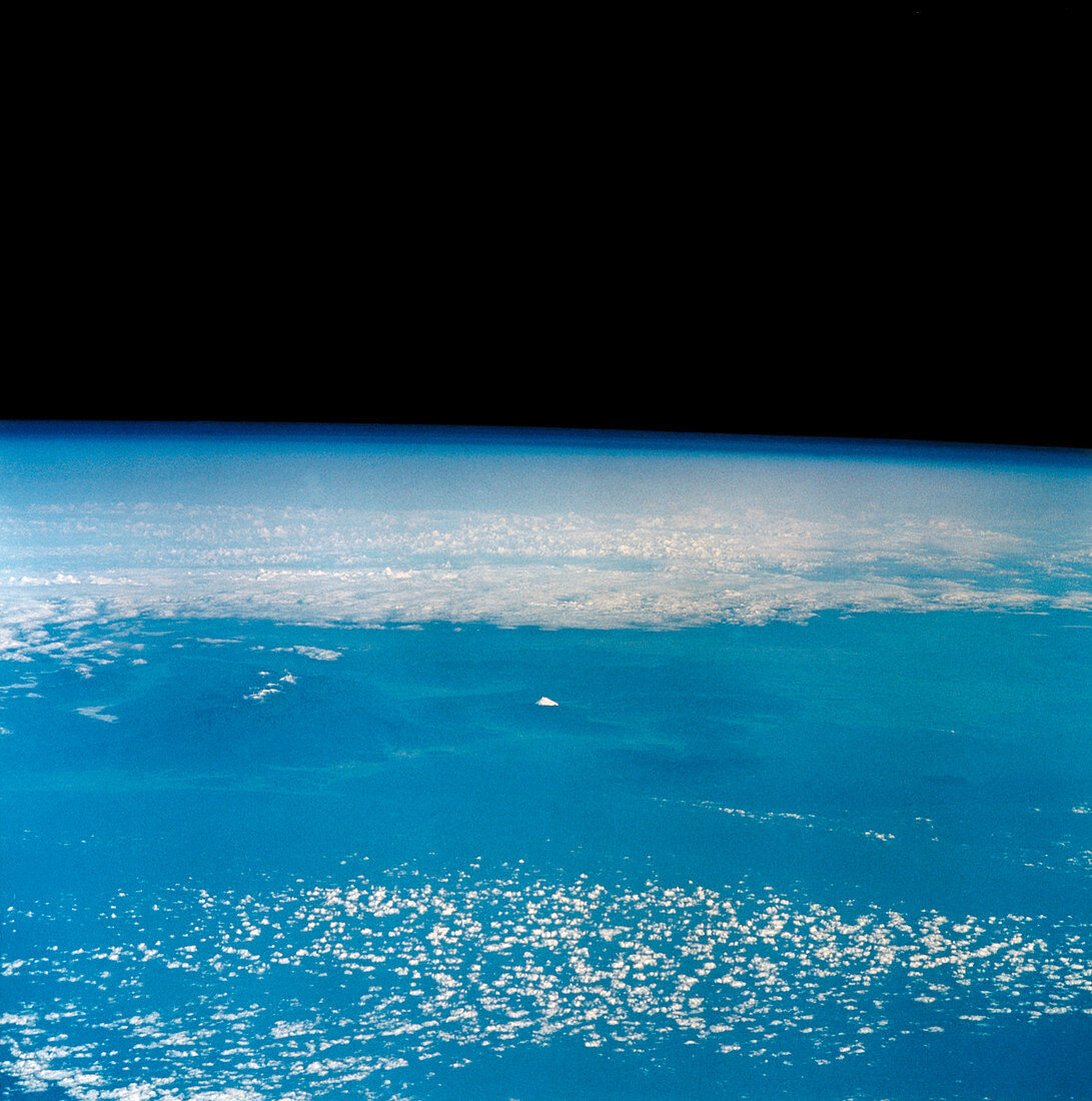 Distant view of Japan coast,with Mt.Fuji