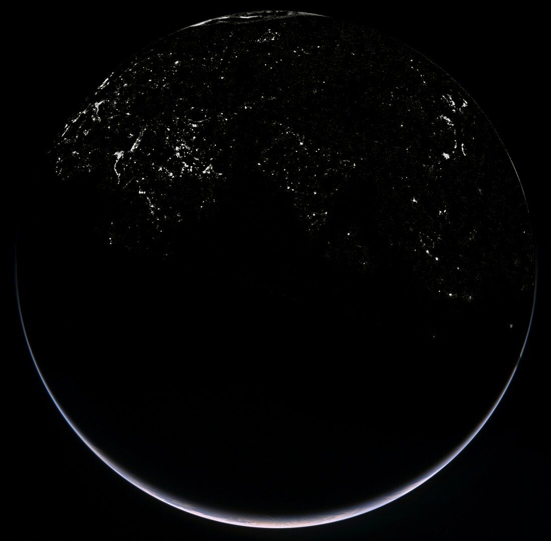 Earth at night,composite satellite image