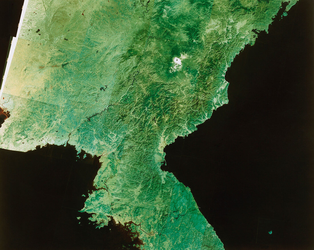 Landsat mosaic of North Korea