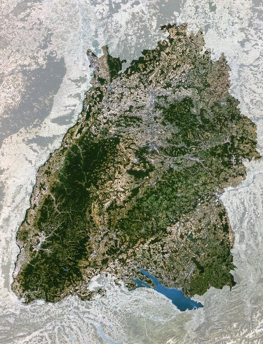 Satellite image of Baden-Wurttemberg,Germany
