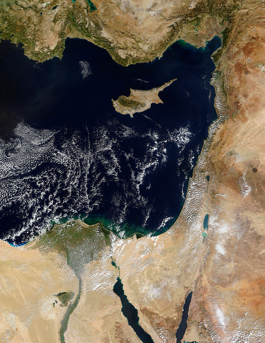 Eastern Mediterranean Sea,Terra image
