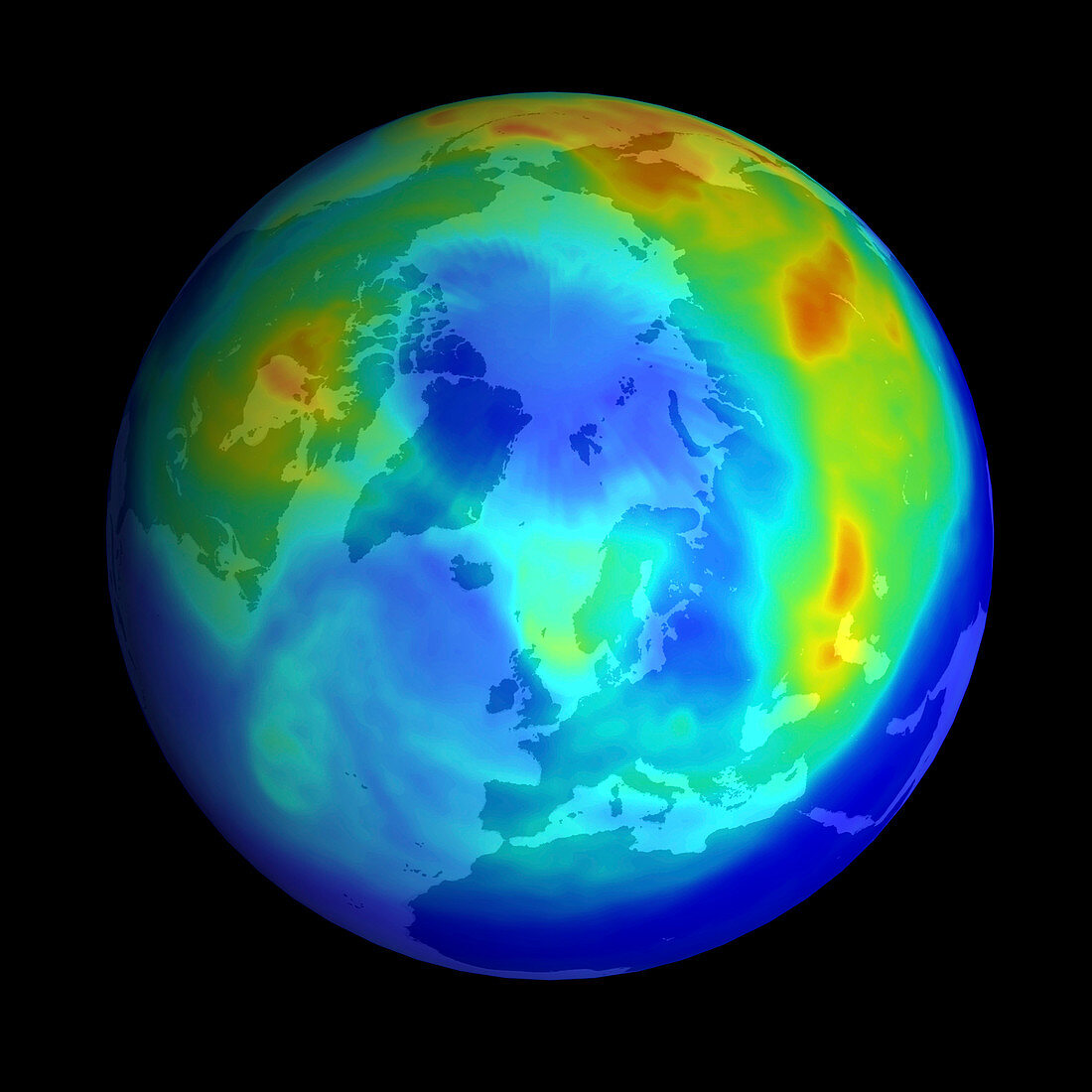 Arctic ozone hole,2000