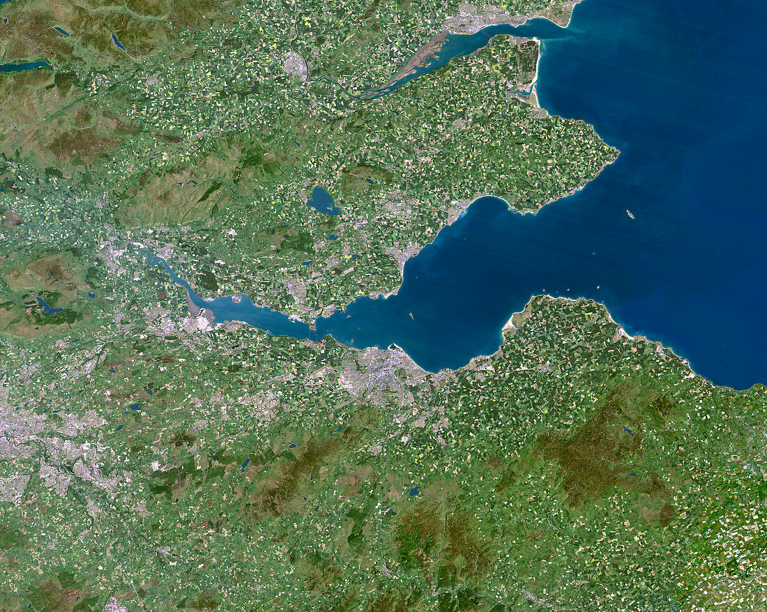 Firth of Forth,UK,satellite image