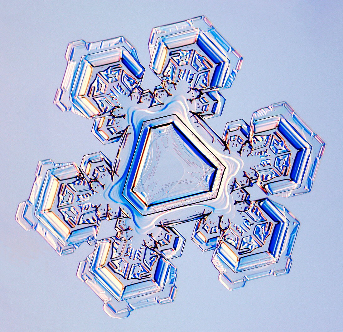 Triangular snowflake