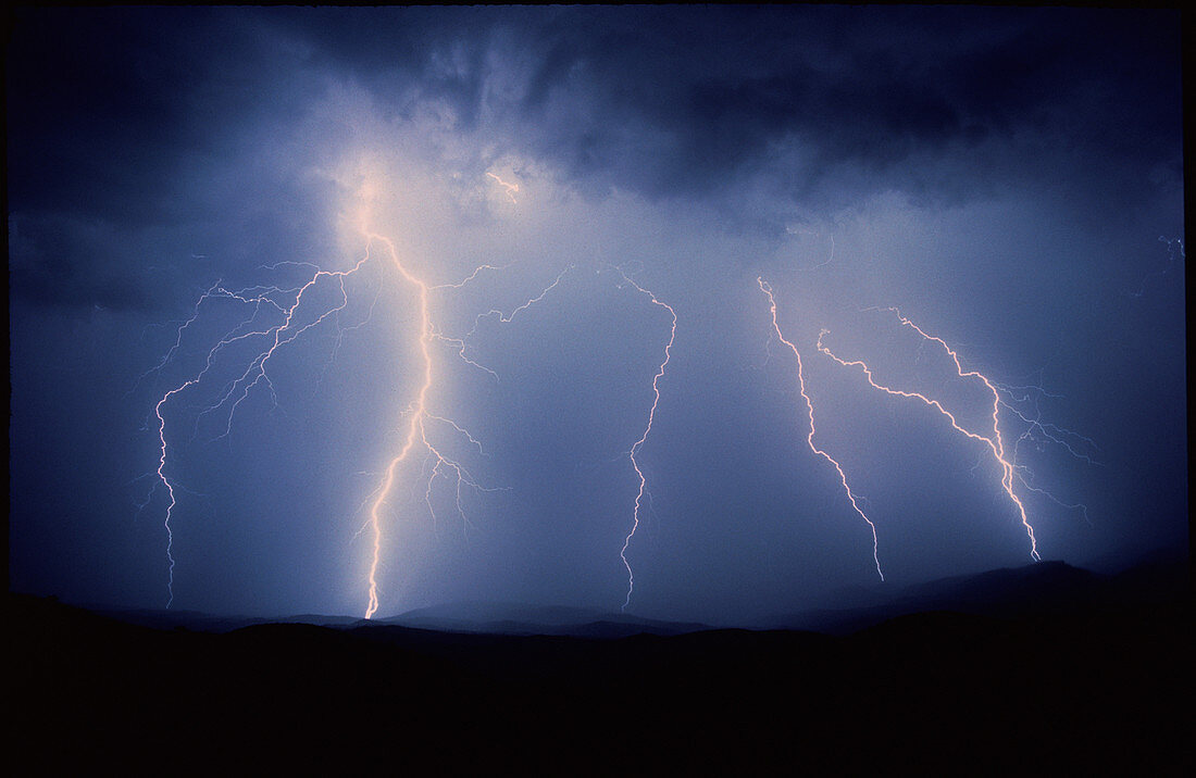 July lightning storm,Tucson,Arizona USA