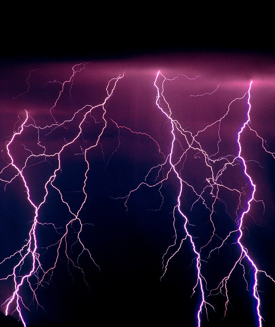 Lightning in Rincon Mountains,Tucson