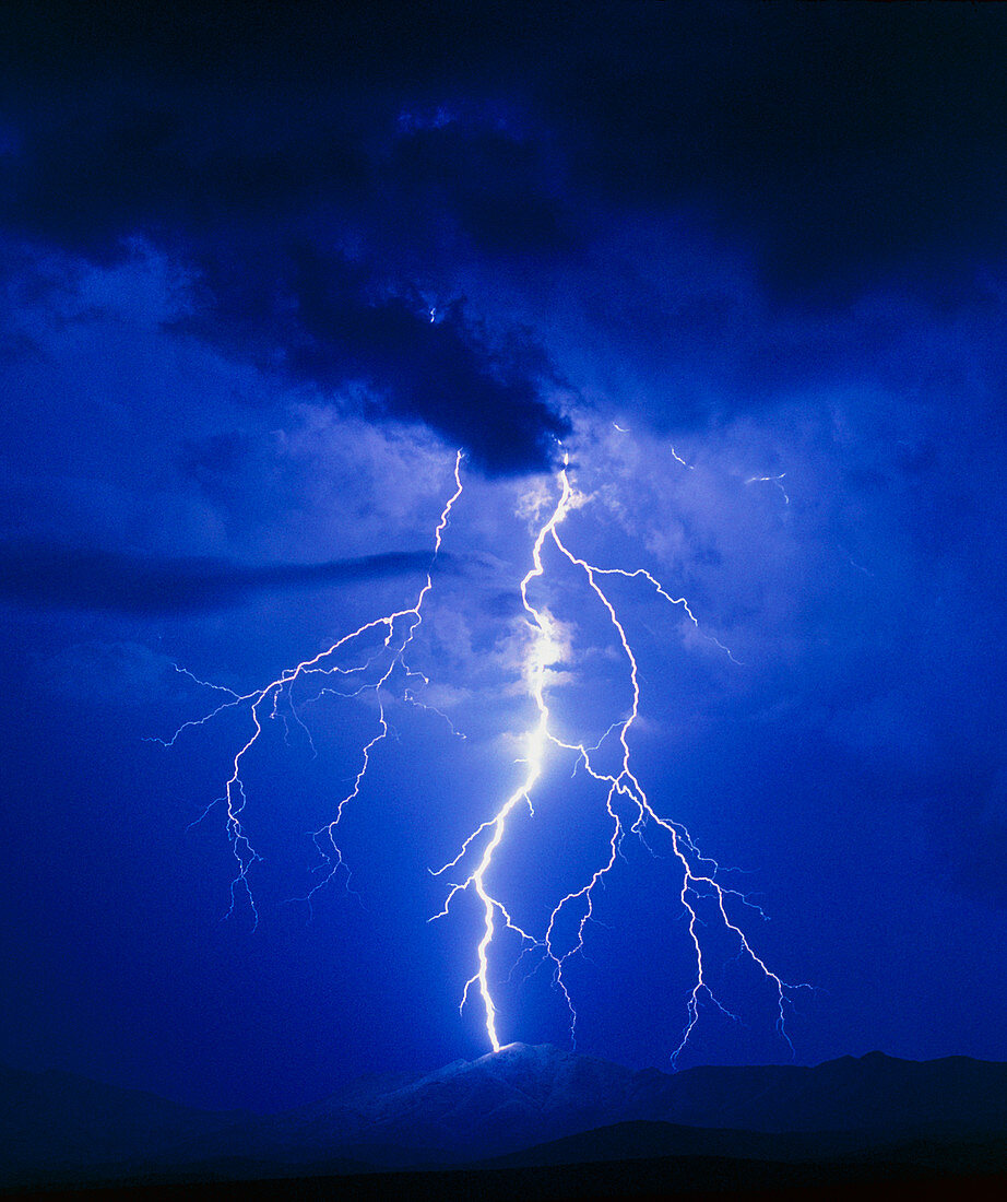 Lightning in Arizona,USA