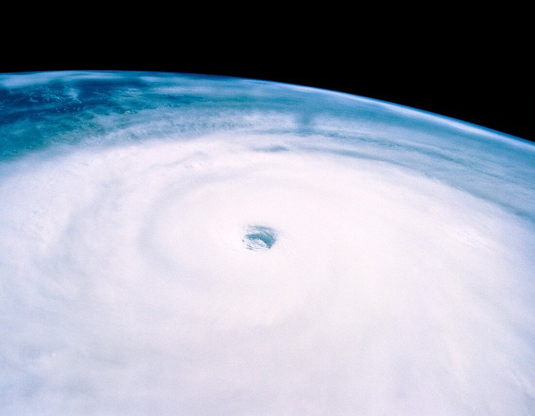 Typhoon Yuri seen from STS-44