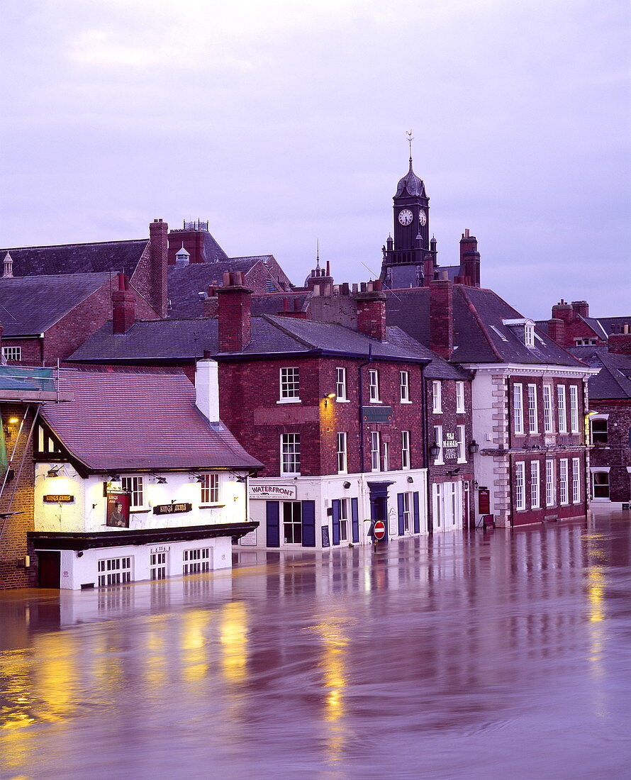 Flooded buildings