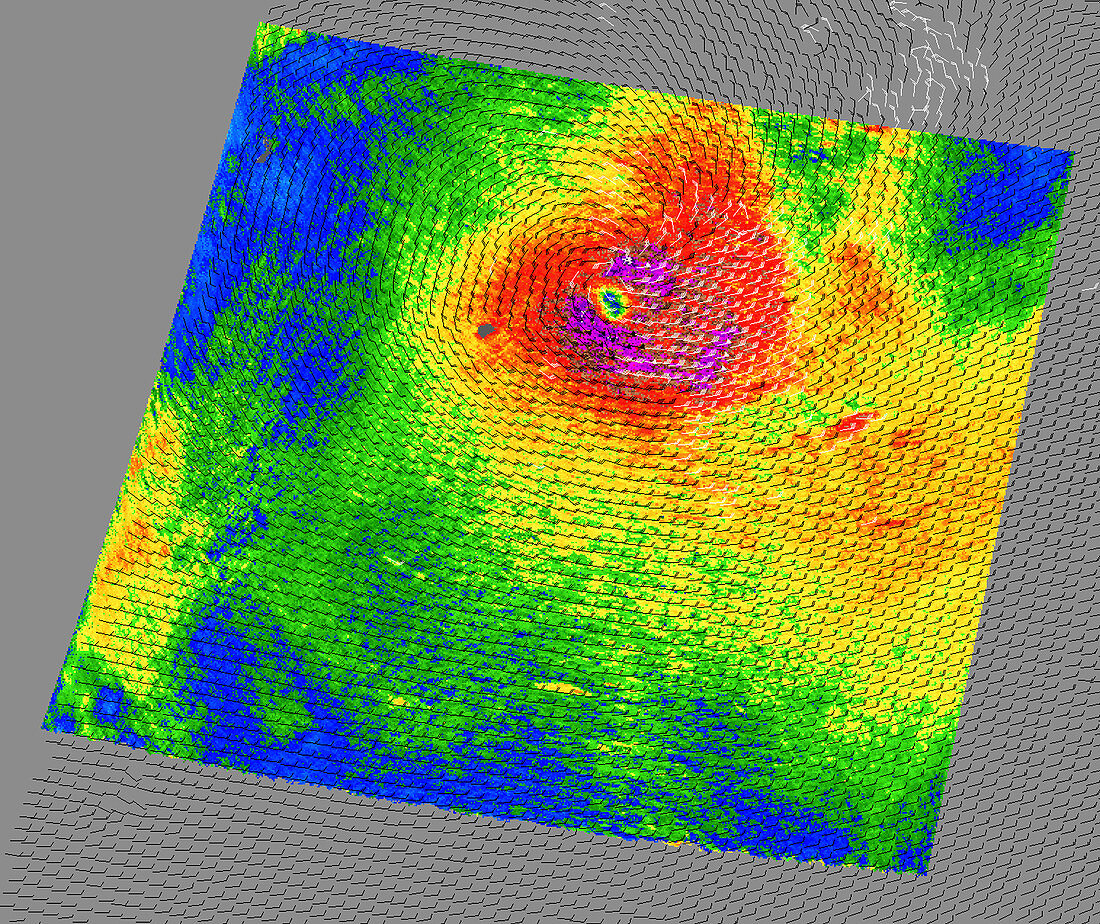 Tropical Cyclone Dora,wind speed data