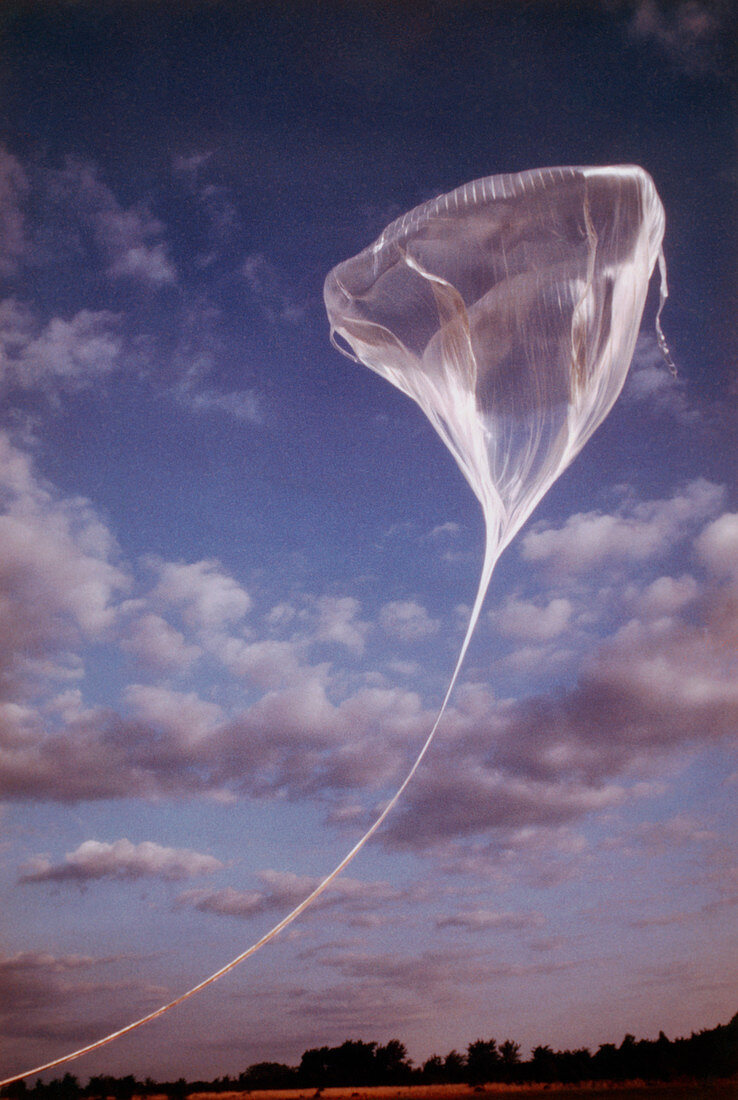 Launch of atmospheric research balloon