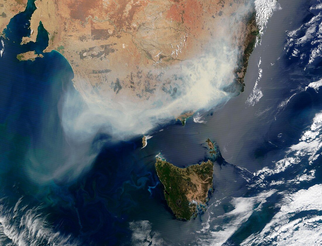 Australian bush fire smoke