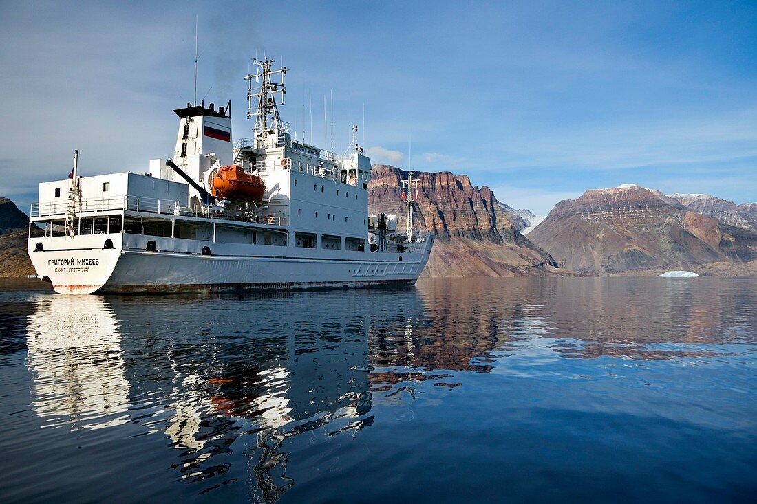 Tourist ship,Flower Bay,Greenland