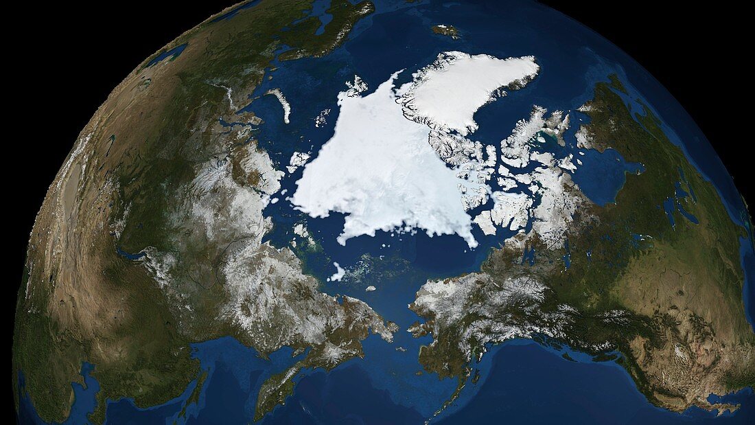 Arctic sea ice,September 2008