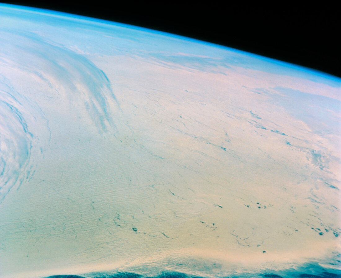Ross Ice Shelf,Antarctica,from Shuttle STS-48