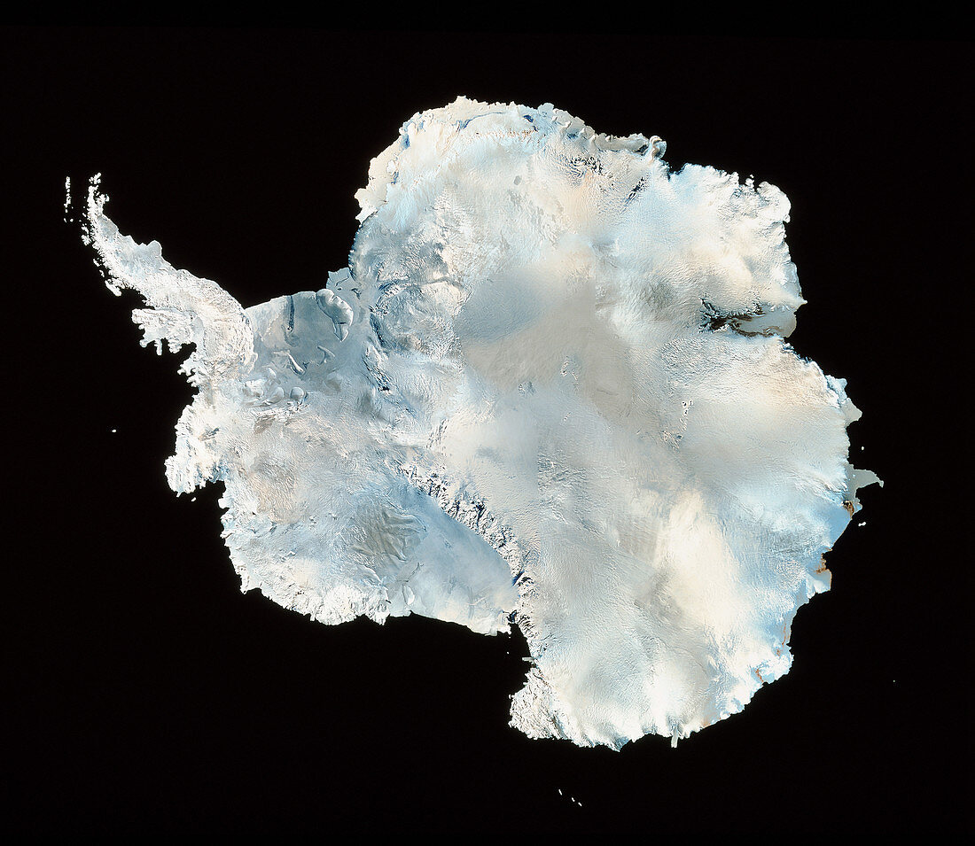Infrared image of Antarctica
