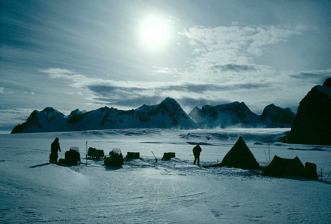 Antarctic research camp