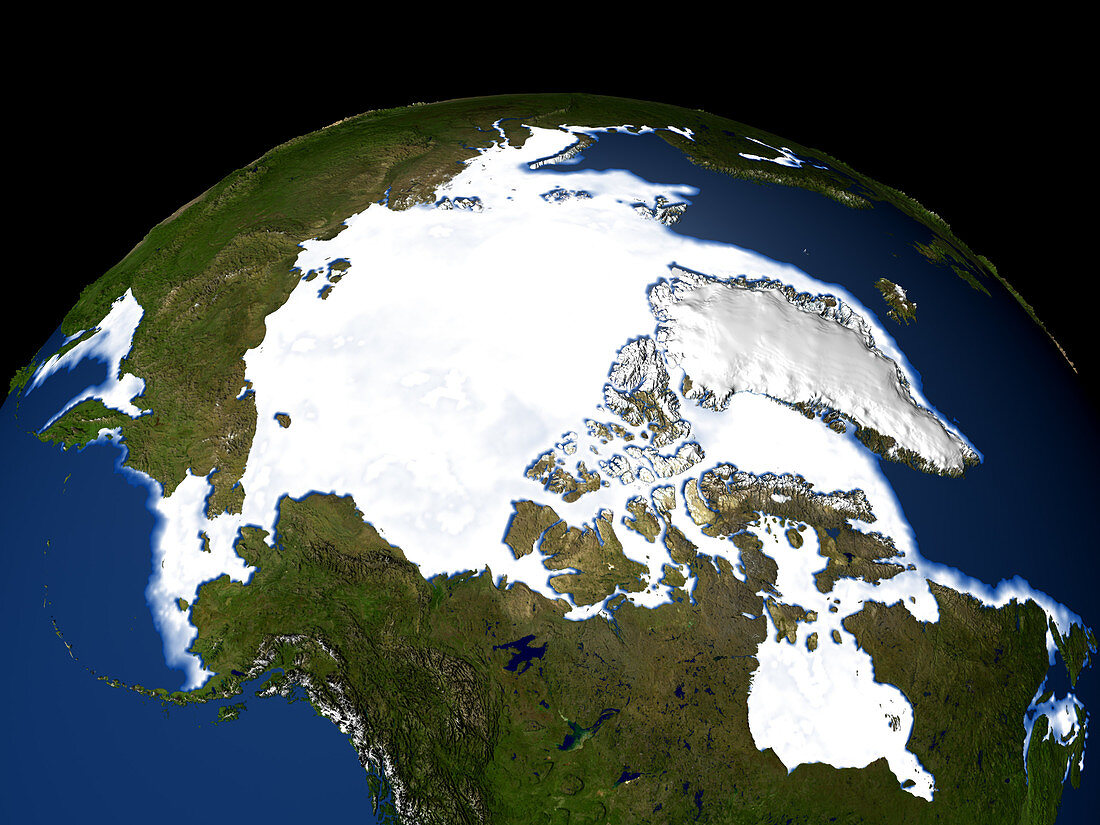 Arctic ice maximum extent,2006
