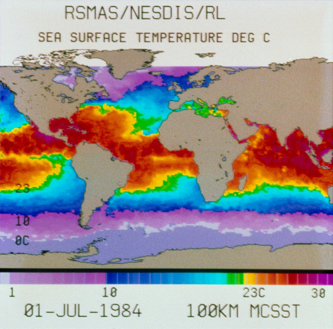 NOAA image of 'El Nino' event