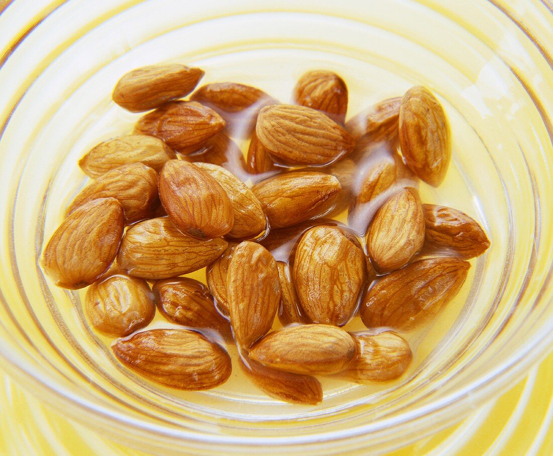 Almonds in syrup