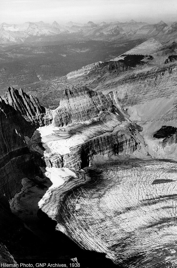 Grinnell Glacier,Montana,USA,in 1938