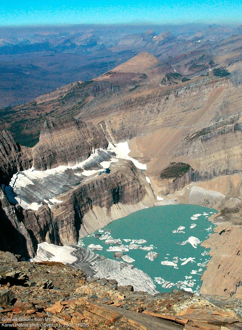 Grinnell glacier,Montana,USA,in 2006