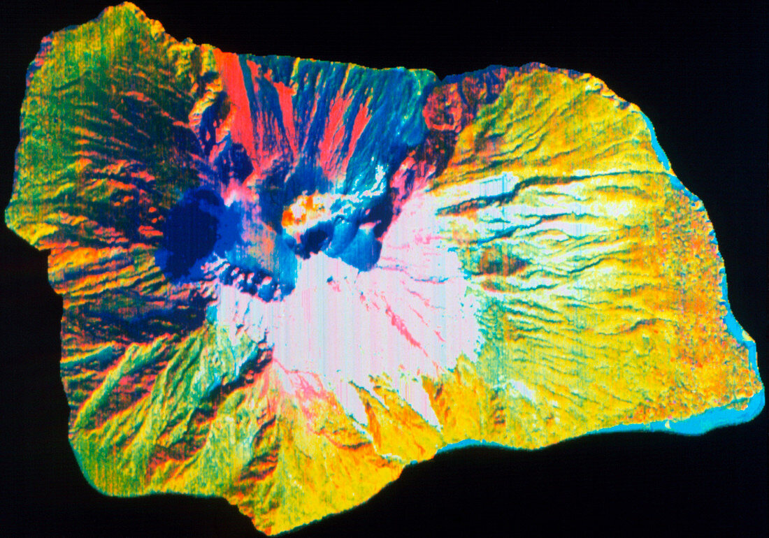 Infrared image of Stromboli Islando