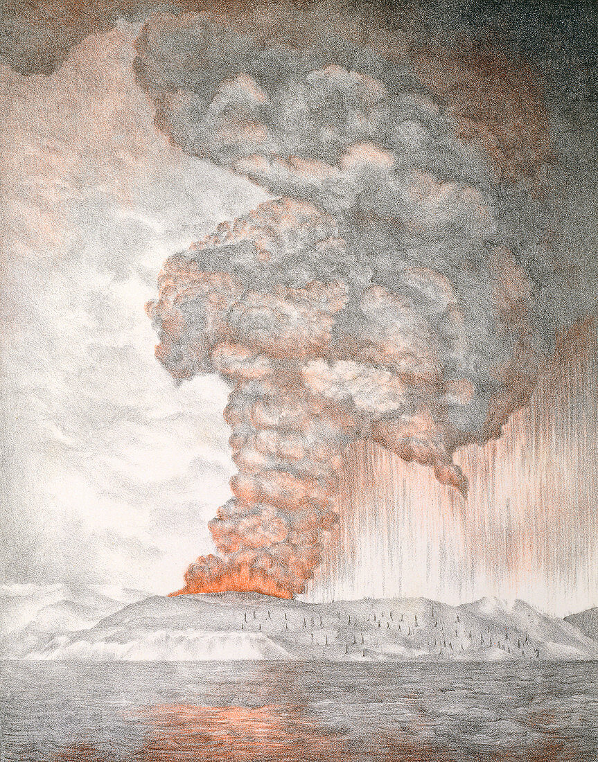 Eruption of Krakatoa,May 1883