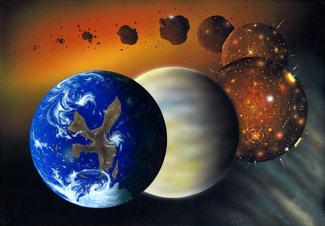 Formation of the Earth,artwork
