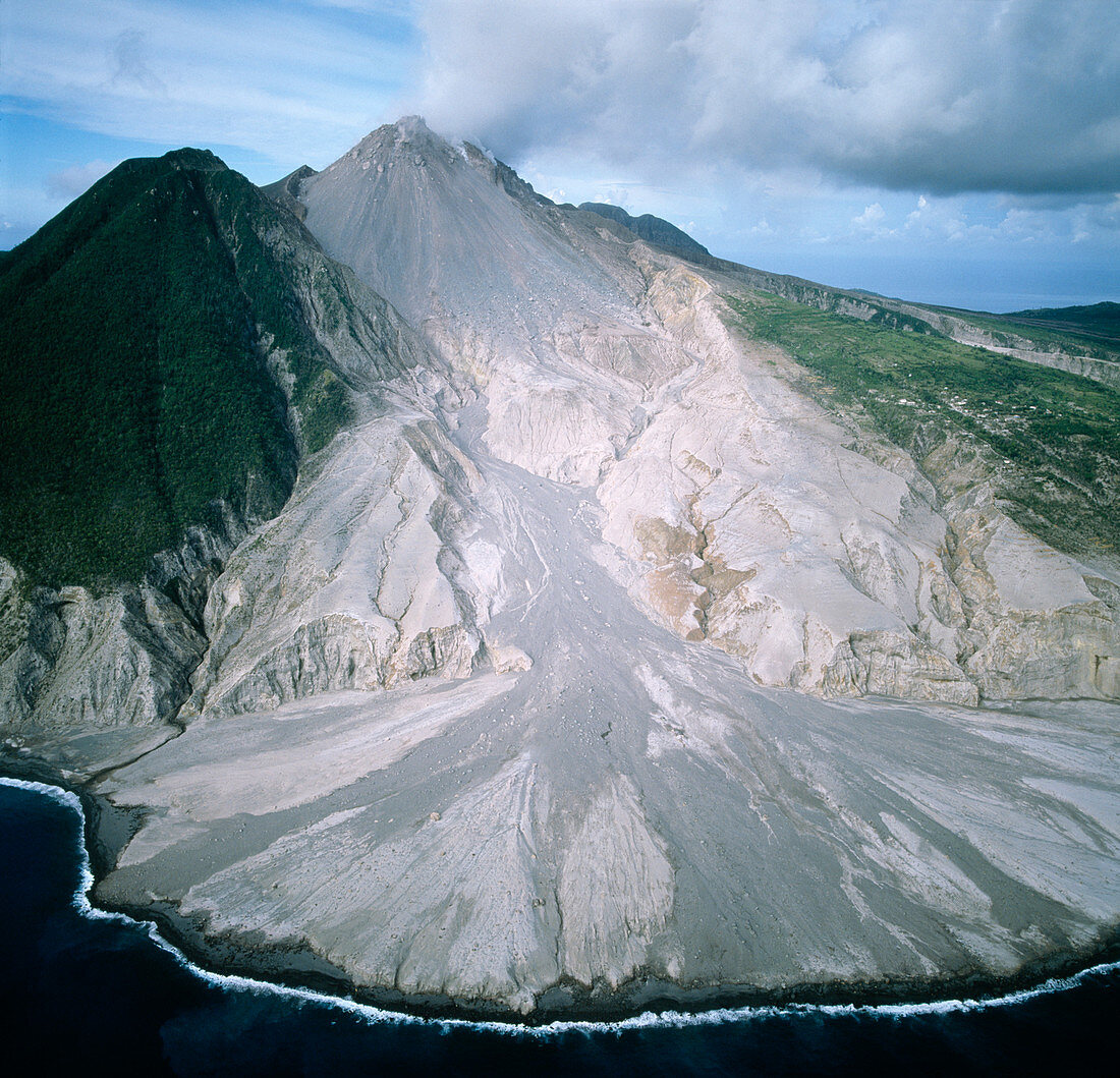 Volcanic lava delta