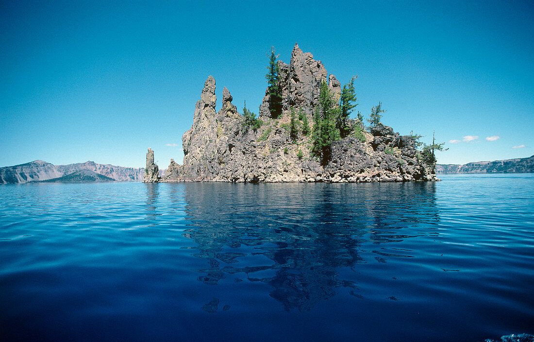 Volcanic rock formation,Crater Lake,USA