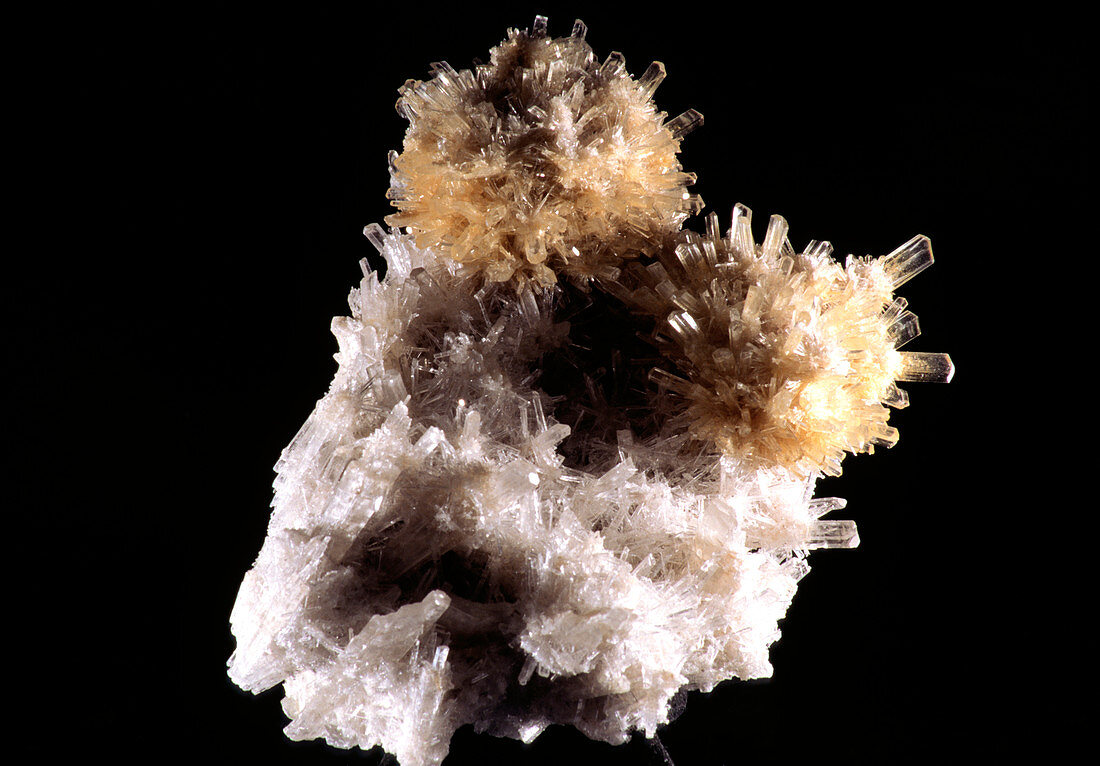 Common natural form of anhydrite(calcium sulphate)