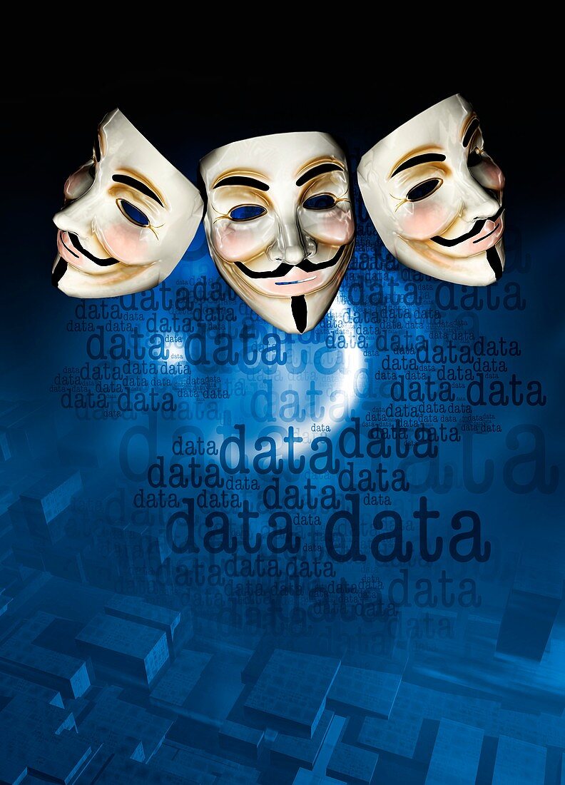 Internet activist masks