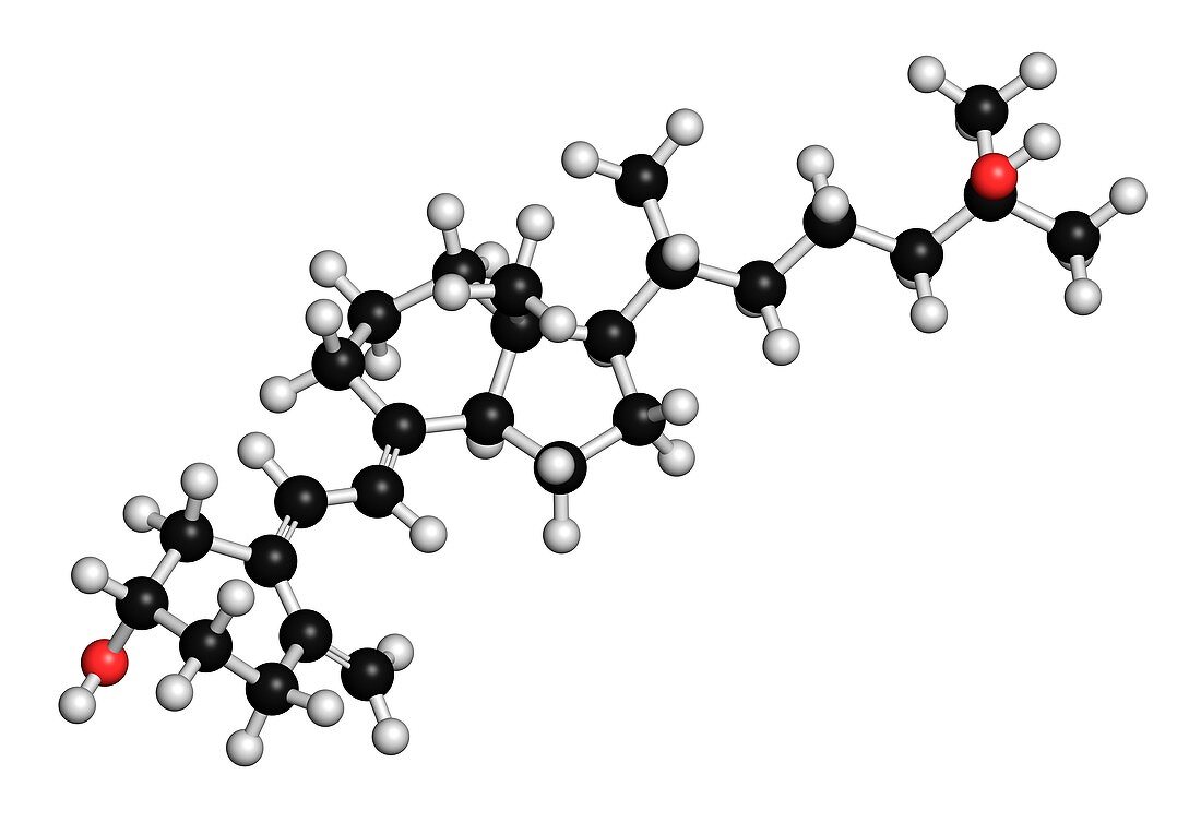 Calcifediol molecule,illustration