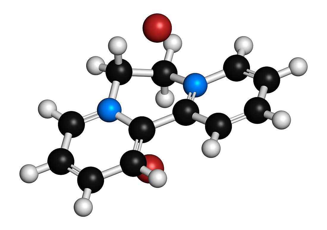 Diquat dibromide herbicide,illustration
