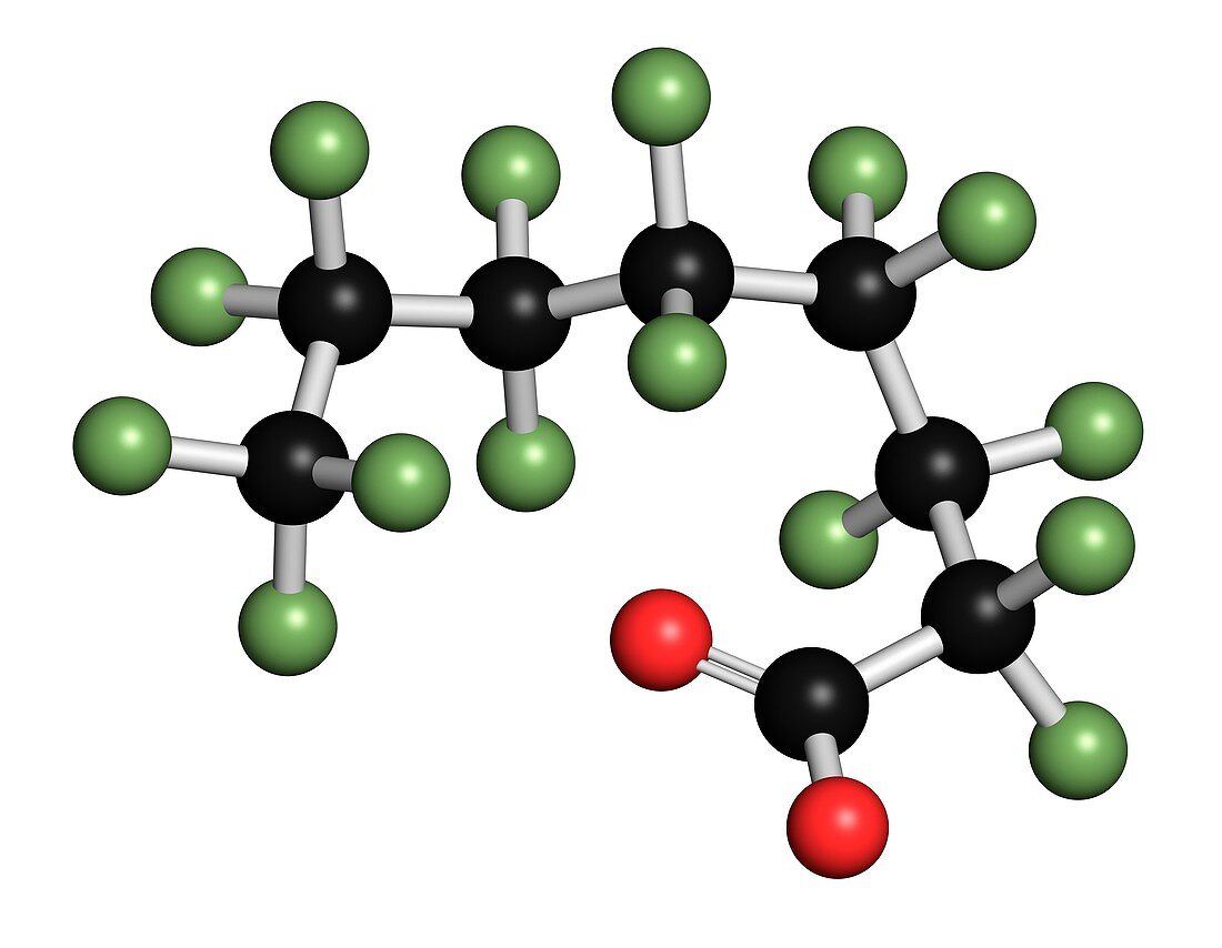 Perfluorooctanoic acid,illustration