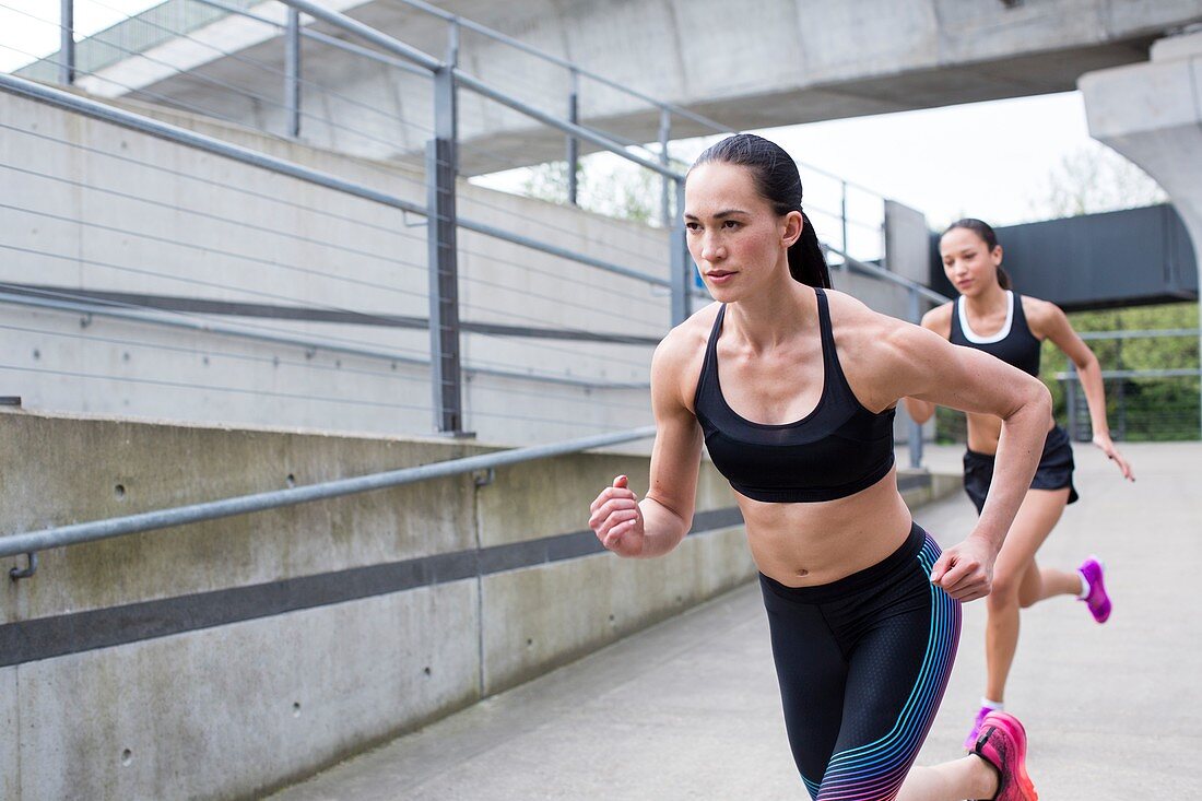 Women running