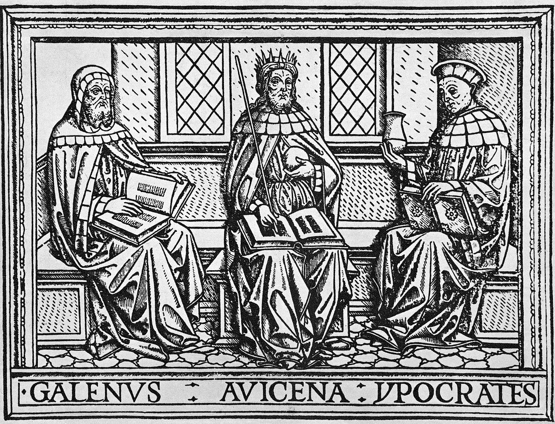 Galen,Avicenna and Hippocrates