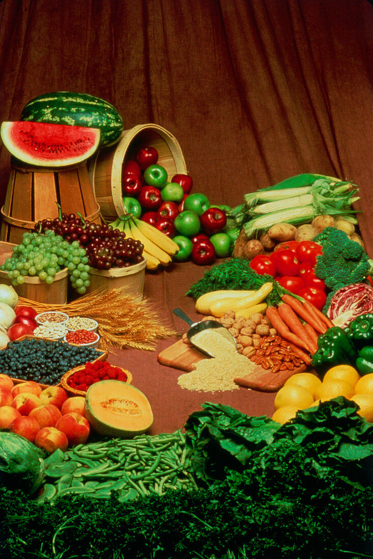Fruit,vegetables,pulses and nuts