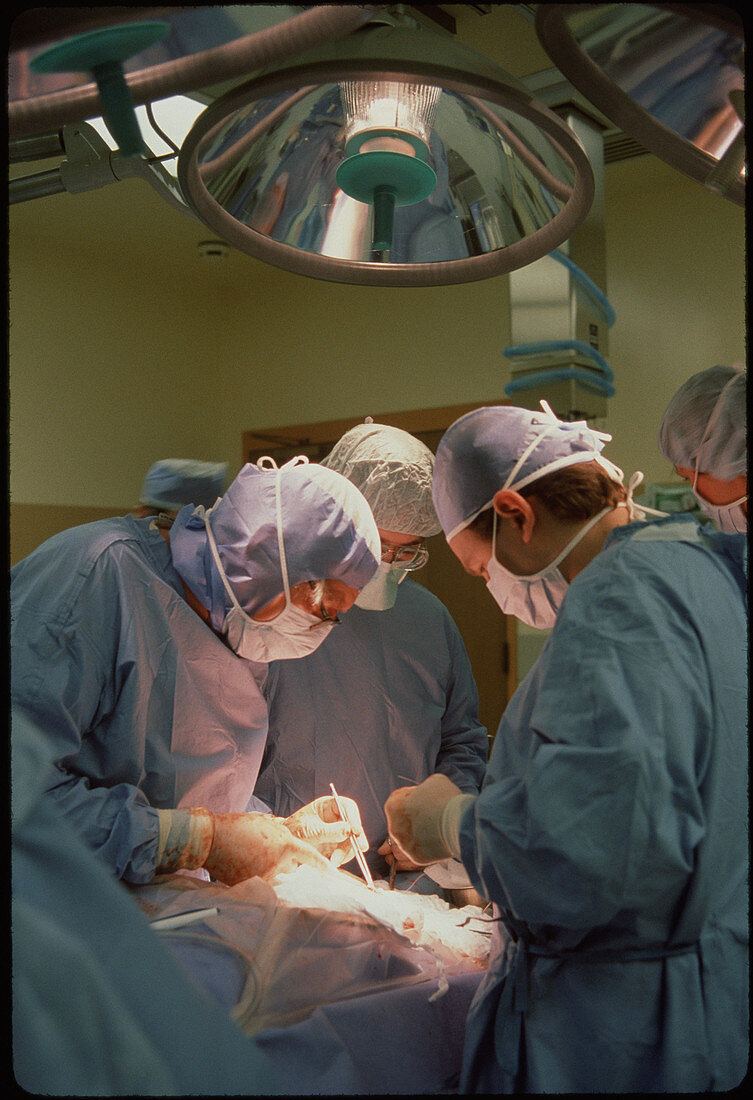 Surgeons in theatre