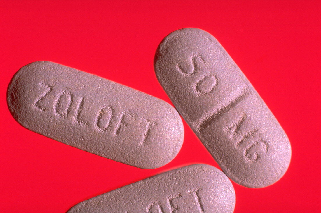 Zoloft antidepressant tablets