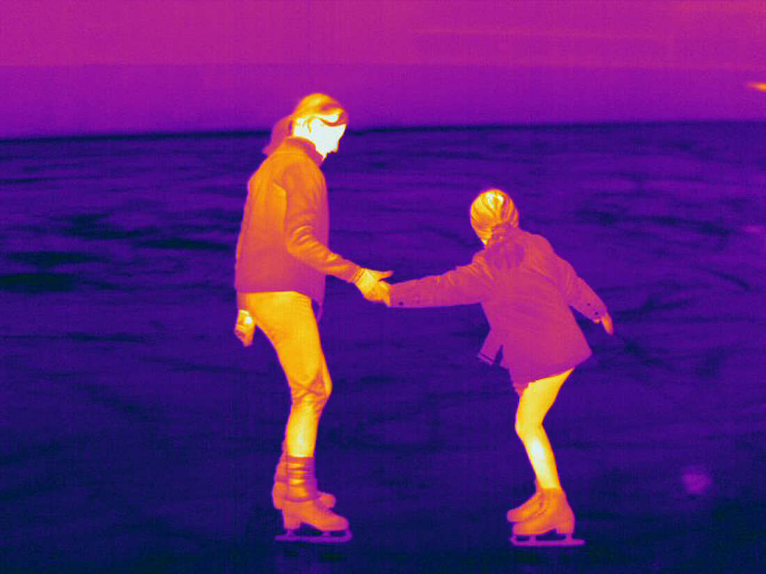 Thermogram of Two Ice Skaters