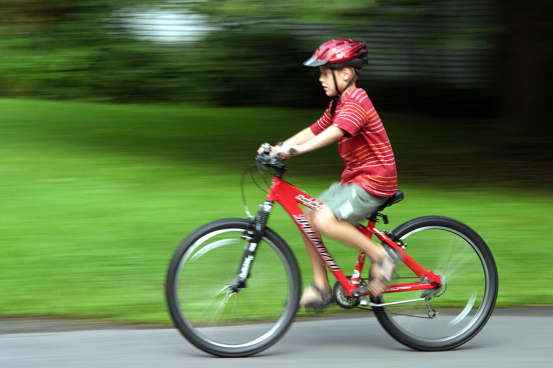 Boy On Bike