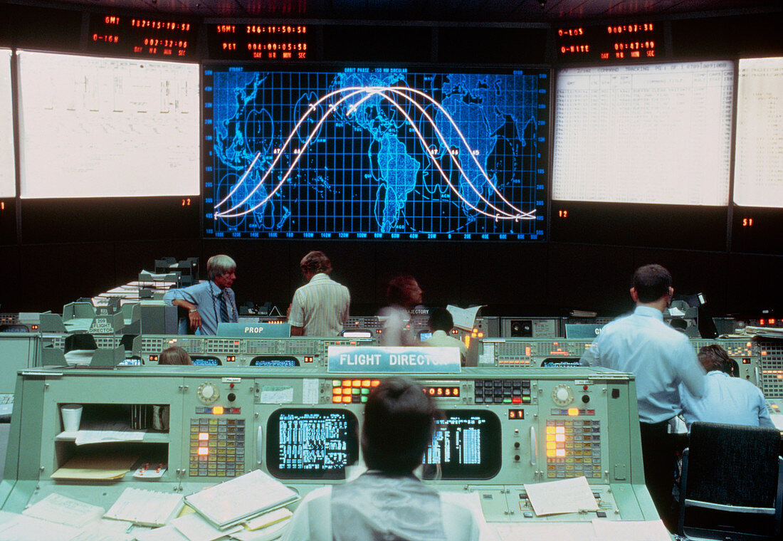 Mission control at NASA'S johnson space centre