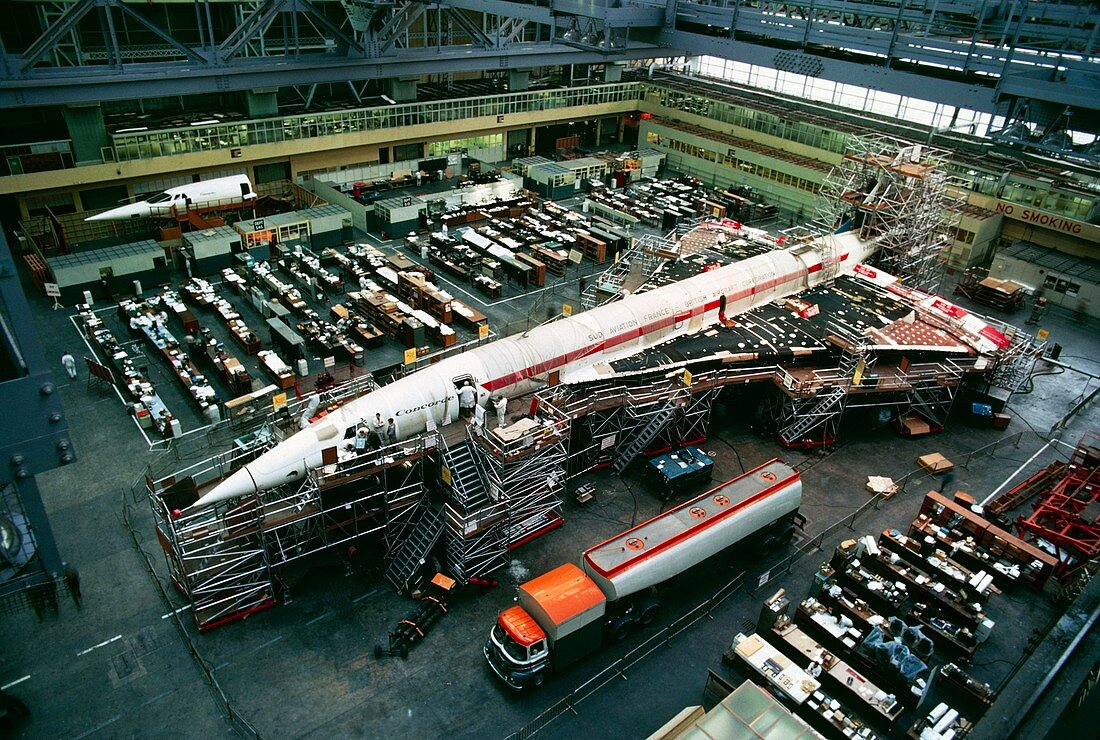 Concorde undergoing maintainance