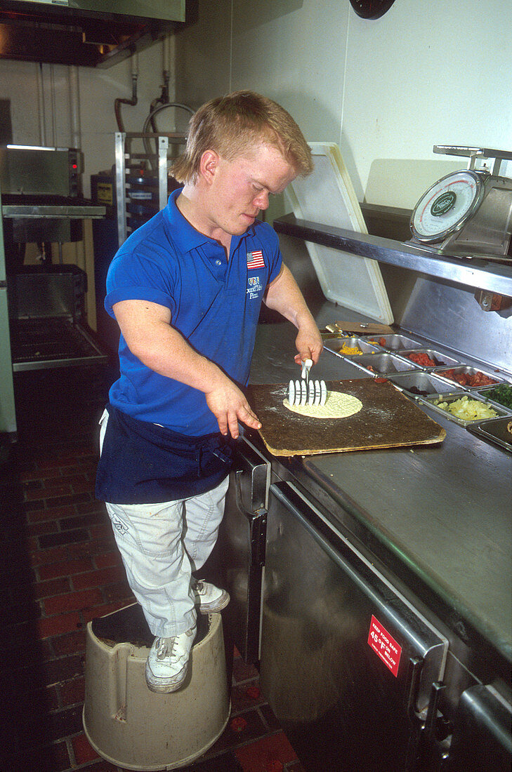 Dwarf Working as a Pizza Chef